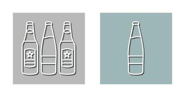 bier flessen en alcohol icoon vector