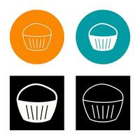 chocola muffin vector icoon