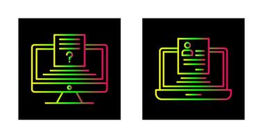 quiz en registratie icoon vector