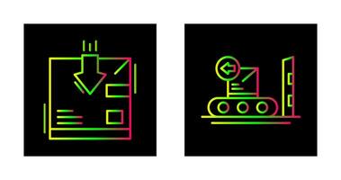 terugkeer en levering icoon vector