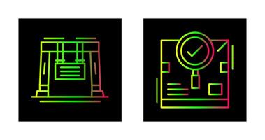 zoeken en kraan icoon vector