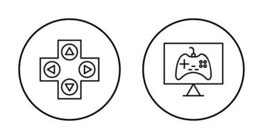 gaming controle en online spellen icoon vector