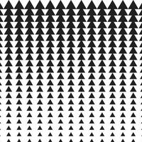 abstract naadloos groot naar klein zwart driehoek halftone patroon. vector