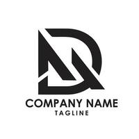dm typografie logo ontwerp vector