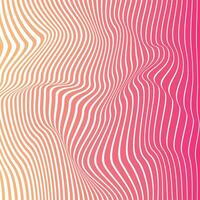 modern gemakkelijk abstract golvend roze kleurrijk zebra Pettern artwork Aan wit kleur achtergrond vector