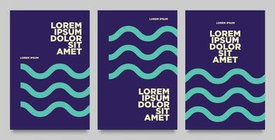 abstract Golf blauw lijn poster, sport rennen folder modern ontwerp, evenement Promotie vector banier