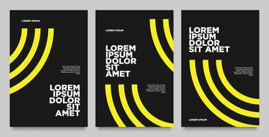 abstract Golf geel lijn poster, sport rennen folder modern ontwerp, evenement Promotie vector banier