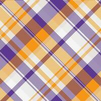 vector plaid kleding stof van controleren Schotse ruit achtergrond met een patroon naadloos structuur textiel.