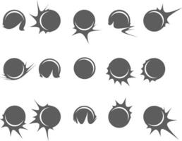 trap en vliegend ballen met beweging trails silhouet logo voor sport vector
