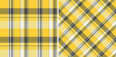 structuur patroon kleding stof van naadloos achtergrond Schotse ruit met een plaid controleren textiel vector. vector