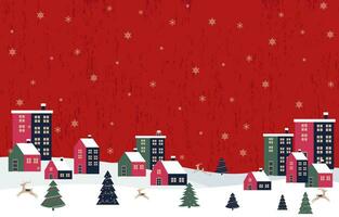 vrolijk Kerstmis en gelukkig nieuw jaar achtergrond met winter concept vector