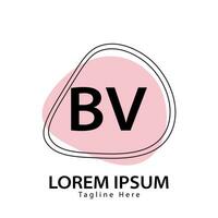 brief bv logo. b v. bv logo ontwerp vector illustratie voor creatief bedrijf, bedrijf, industrie