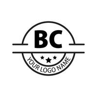 brief bc logo. b c. bc logo ontwerp vector illustratie voor creatief bedrijf, bedrijf, industrie. pro vector