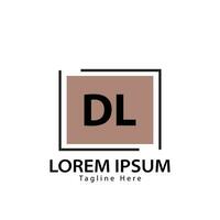 brief dl logo. d ik. dl logo ontwerp vector illustratie voor creatief bedrijf, bedrijf, industrie. pro vector