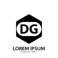 brief dg logo. d g. dg logo ontwerp vector illustratie voor creatief bedrijf, bedrijf, industrie. pro vector