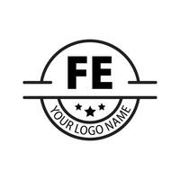 brief fe logo. f e. fe logo ontwerp vector illustratie voor creatief bedrijf, bedrijf, industrie. pro vector