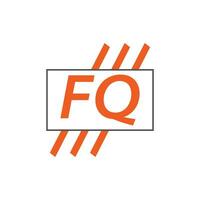 brief fq logo. f q. fq logo ontwerp vector illustratie voor creatief bedrijf, bedrijf, industrie. pro vector