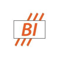 brief bi logo. b i. bi logo ontwerp vector illustratie voor creatief bedrijf, bedrijf, industrie. pro vector