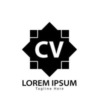 brief CV logo. c v. CV logo ontwerp vector illustratie voor creatief bedrijf, bedrijf, industrie. pro vector