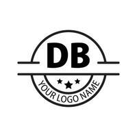 brief db logo. d b. db logo ontwerp vector illustratie voor creatief bedrijf, bedrijf, industrie. pro vector