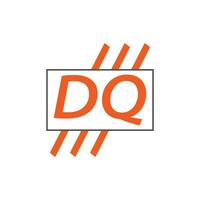 brief dq logo. d q. dq logo ontwerp vector illustratie voor creatief bedrijf, bedrijf, industrie. pro vector