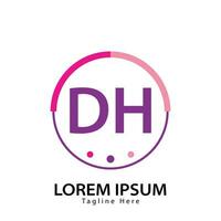 brief dh logo. d h. dh logo ontwerp vector illustratie voor creatief bedrijf, bedrijf, industrie. pro vector