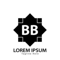 brief bb logo. b b. bb logo ontwerp vector illustratie voor creatief bedrijf, bedrijf, industrie. pro vector