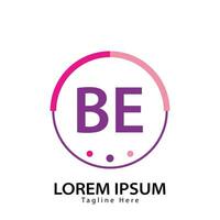 brief worden logo. b e. worden logo ontwerp vector illustratie voor creatief bedrijf, bedrijf, industrie. pro vector