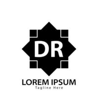 brief dr logo. d r. dr logo ontwerp vector illustratie voor creatief bedrijf, bedrijf, industrie. pro vector