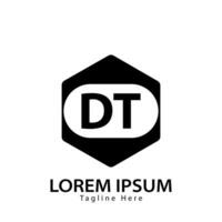 brief dt logo. d t. dt logo ontwerp vector illustratie voor creatief bedrijf, bedrijf, industrie. pro vector