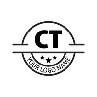 brief ct logo. c t. ct logo ontwerp vector illustratie voor creatief bedrijf, bedrijf, industrie. pro vector