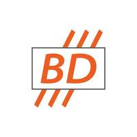 brief bd logo. b d. bd logo ontwerp vector illustratie voor creatief bedrijf, bedrijf, industrie. pro vector