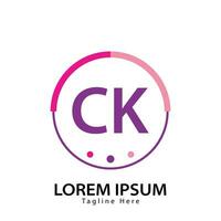 brief ck logo. c k. ck logo ontwerp vector illustratie voor creatief bedrijf, bedrijf, industrie. pro vector