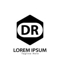 brief dr logo. d r. dr logo ontwerp vector illustratie voor creatief bedrijf, bedrijf, industrie. pro vector