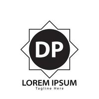 brief dp logo. d p. dp logo ontwerp vector illustratie voor creatief bedrijf, bedrijf, industrie. pro vector