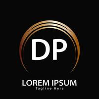 brief dp logo. d p. dp logo ontwerp vector illustratie voor creatief bedrijf, bedrijf, industrie. pro vector