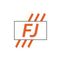 brief fj logo. f j. fj logo ontwerp vector illustratie voor creatief bedrijf, bedrijf, industrie. pro vector