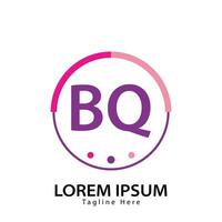 brief bq logo. b q. bq logo ontwerp vector illustratie voor creatief bedrijf, bedrijf, industrie