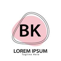 brief bk logo. b k. bk logo ontwerp vector illustratie voor creatief bedrijf, bedrijf, industrie. pro vector