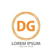 brief dg logo. d g. dg logo ontwerp vector illustratie voor creatief bedrijf, bedrijf, industrie. pro vector