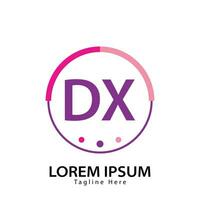brief dx logo. d x. dx logo ontwerp vector illustratie voor creatief bedrijf, bedrijf, industrie. pro vector