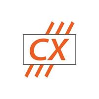 brief cx logo. c x. cx logo ontwerp vector illustratie voor creatief bedrijf, bedrijf, industrie. pro vector