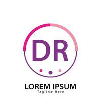 brief dr logo. d r. dr logo ontwerp vector illustratie voor creatief bedrijf, bedrijf, industrie. pro vector