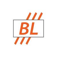 brief bl logo. b ik. bl logo ontwerp vector illustratie voor creatief bedrijf, bedrijf, industrie. pro vector