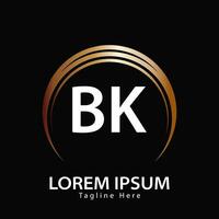 brief bk logo. b k. bk logo ontwerp vector illustratie voor creatief bedrijf, bedrijf, industrie. pro vector