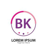 brief bk logo. b k. bk logo ontwerp vector illustratie voor creatief bedrijf, bedrijf, industrie. pro vector