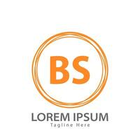 brief bs logo. b s. bs logo ontwerp vector illustratie voor creatief bedrijf, bedrijf, industrie