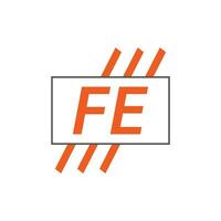 brief fe logo. f e. fe logo ontwerp vector illustratie voor creatief bedrijf, bedrijf, industrie. pro vector