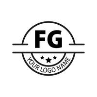 brief fg logo. f g. fg logo ontwerp vector illustratie voor creatief bedrijf, bedrijf, industrie. pro vector