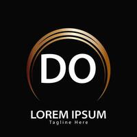 brief Doen logo. d O. Doen logo ontwerp vector illustratie voor creatief bedrijf, bedrijf, industrie. pro vector